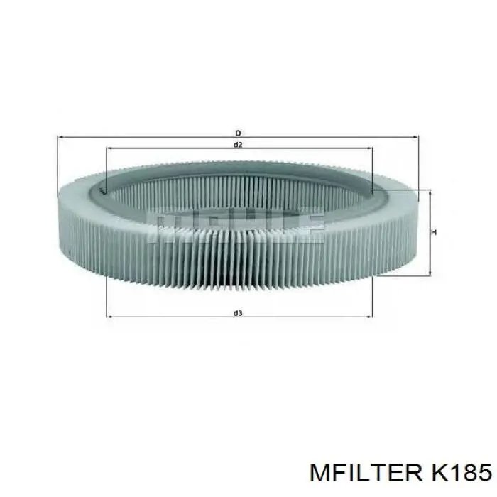 LX178 Mahle Original Воздушный фильтр двигателя