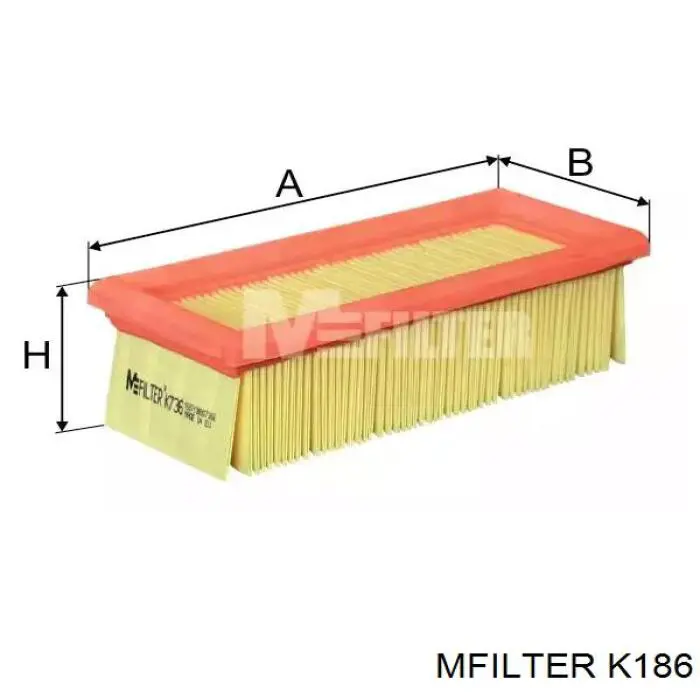 K186 Mfilter воздушный фильтр