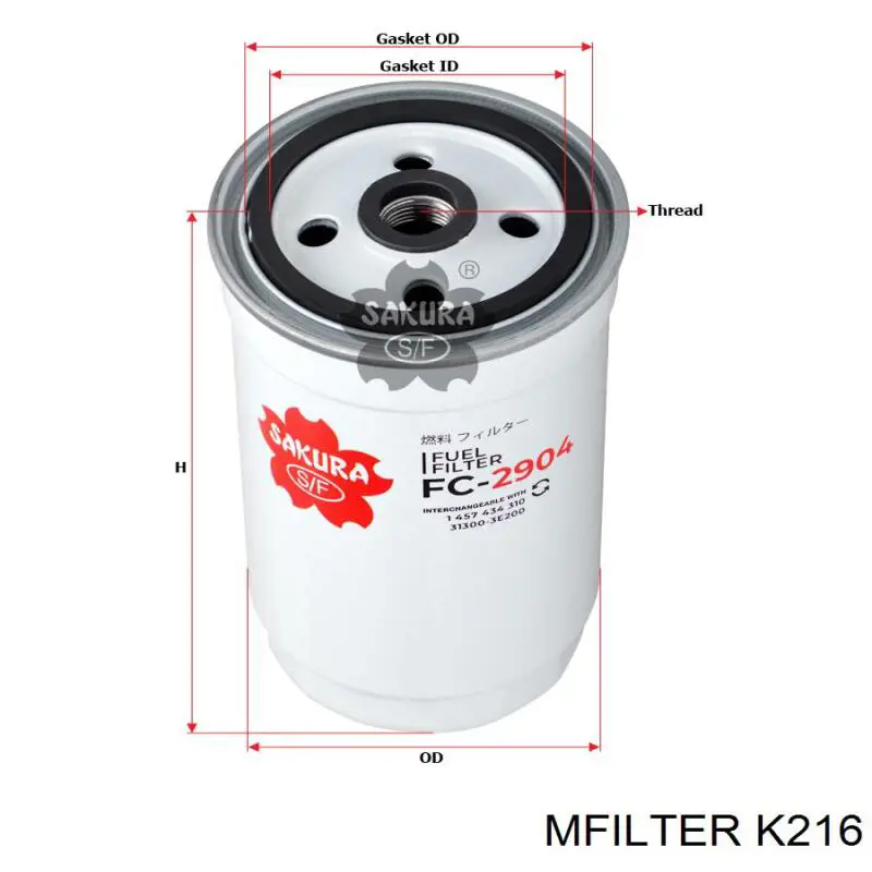 Купить K216 Mfilter Автомобильный фильтр воздуха