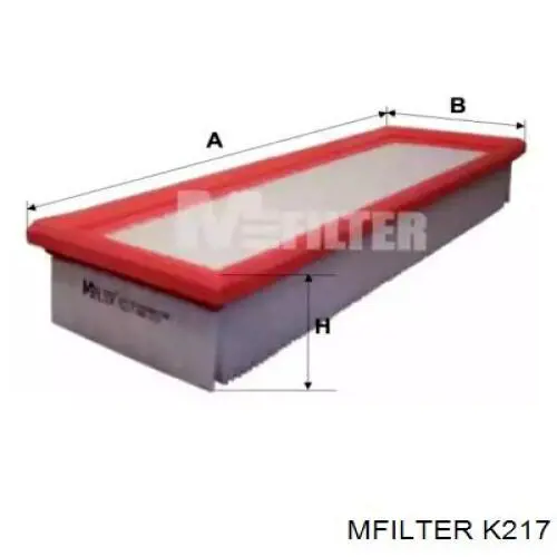 Фильтр воздушный Mfilter K217