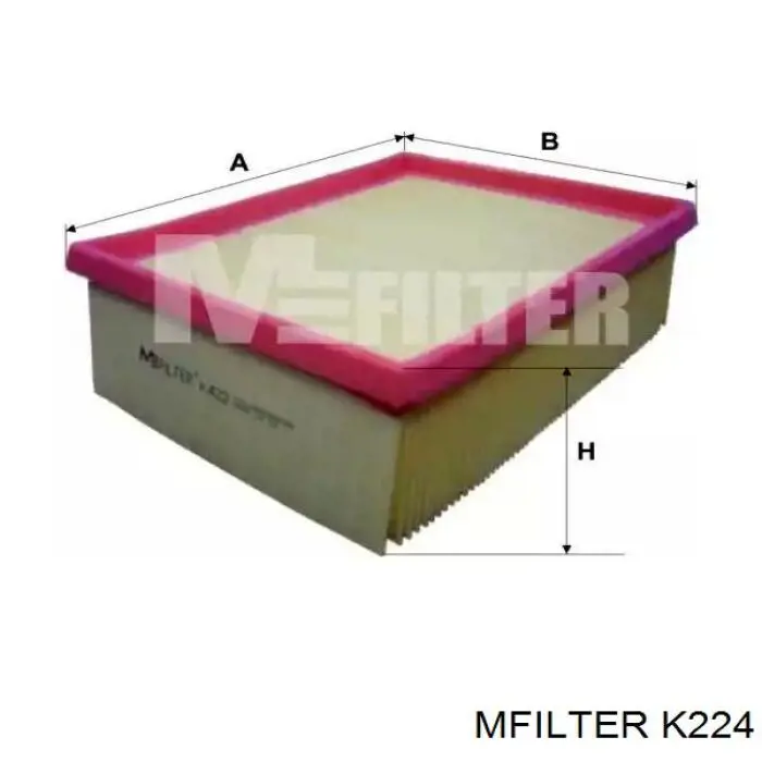 Элемент воздушного фильтра Mfilter K224 цена, от 3.04 USD