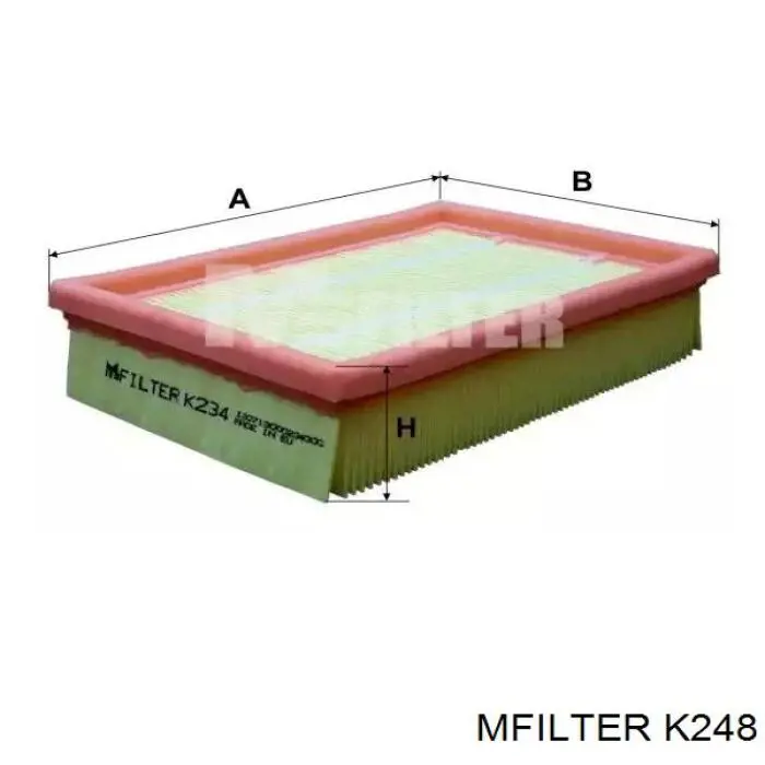 Элемент воздушного фильтра Mfilter K248 цена, от 3.87 USD