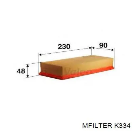 Фильтр воздушный Mfilter K334