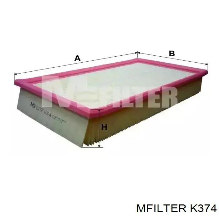 Воздушный фильтр K374 Mfilter