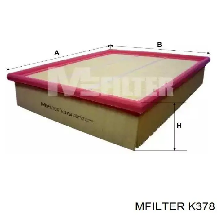 Купить K378 Mfilter Автомобильный фильтр воздуха
