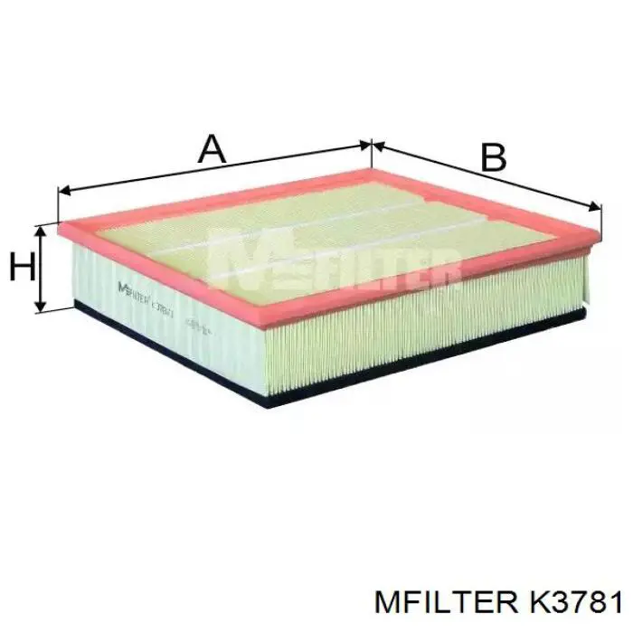 K3781 Mfilter filtro de ar