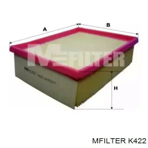 K422 Mfilter воздушный фильтр