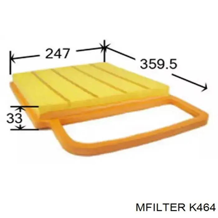 Элемент воздушного фильтра Mfilter K464 цена, от 5.56 USD