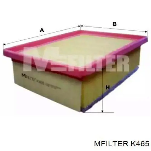 Купить K465 Mfilter Автомобильный фильтр воздуха