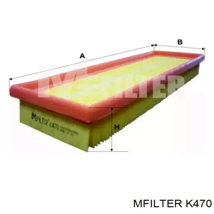 Воздушный фильтр K470 Mfilter