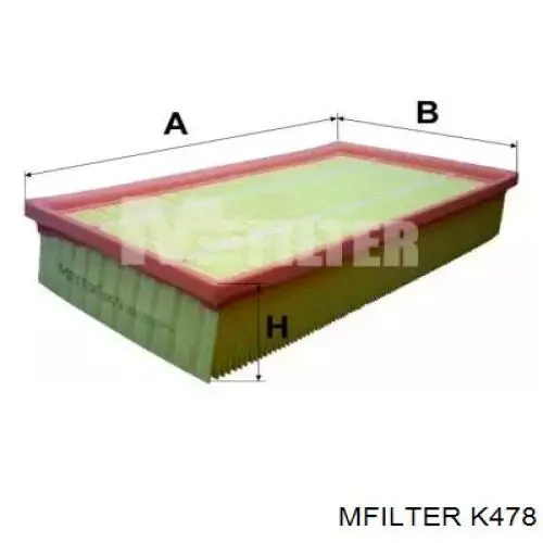 Купить K478 Mfilter Автомобильный фильтр воздуха