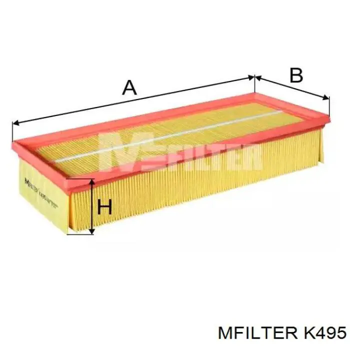 Filtro de aire K495 Mfilter