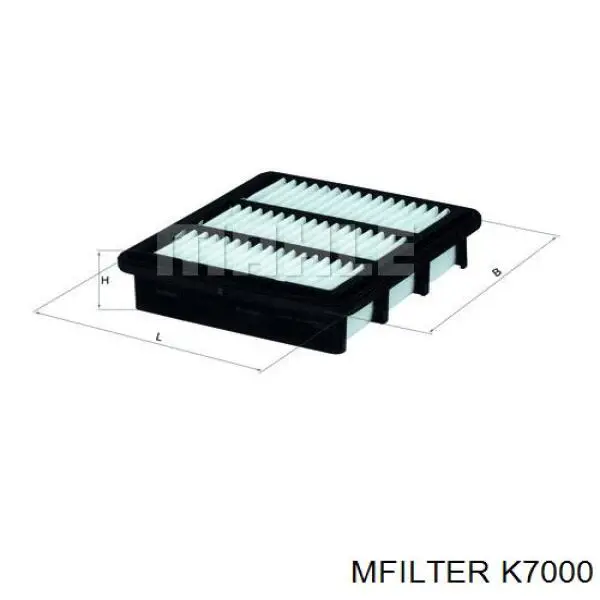Фільтр повітряний K7000 Mfilter