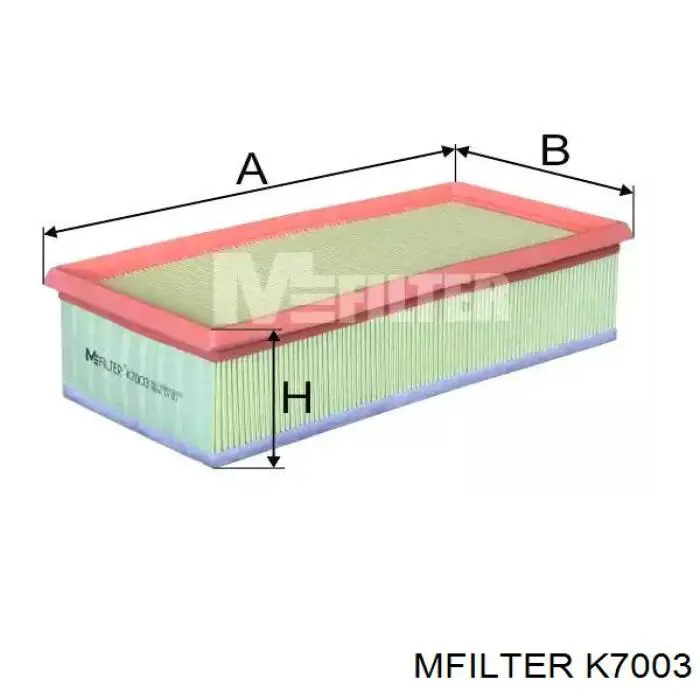 K7003 Mfilter воздушный фильтр