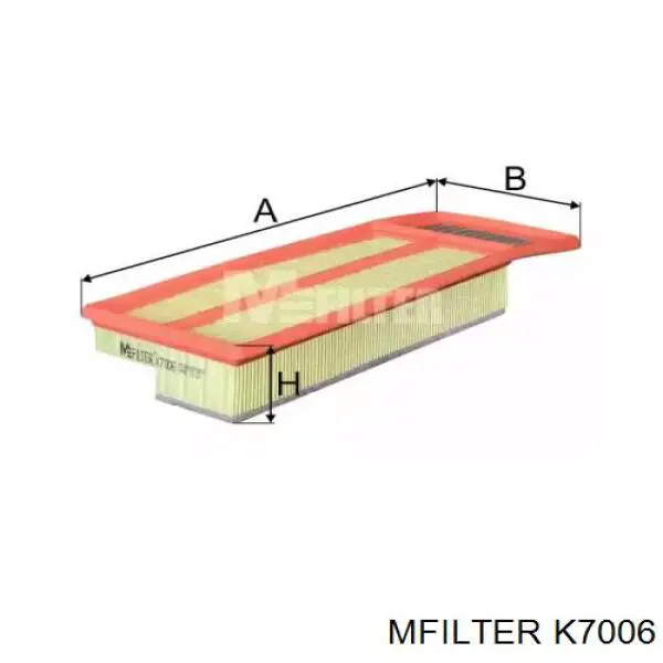 K7006 Mfilter filtro de ar