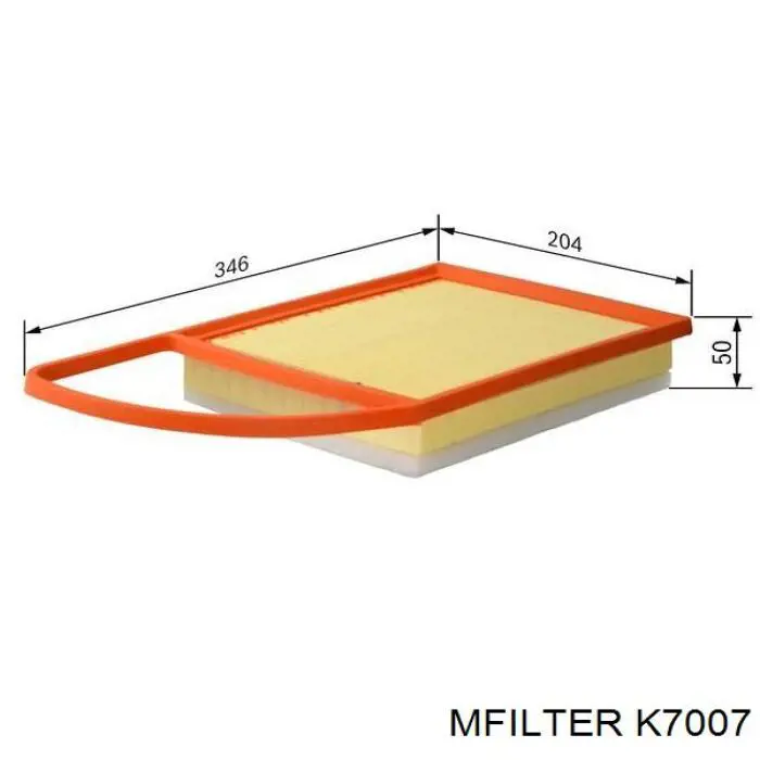 Элемент воздушного фильтра Mfilter K7007 цена, от 7.20 USD
