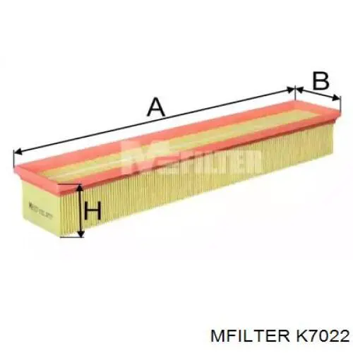 Воздушный фильтр K7022 Mfilter