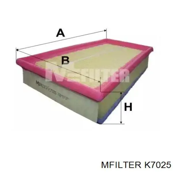 Воздушный фильтр K7025 Mfilter