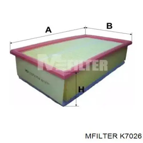 Элемент воздушного фильтра Mfilter K7026 цена, от 8.23 USD