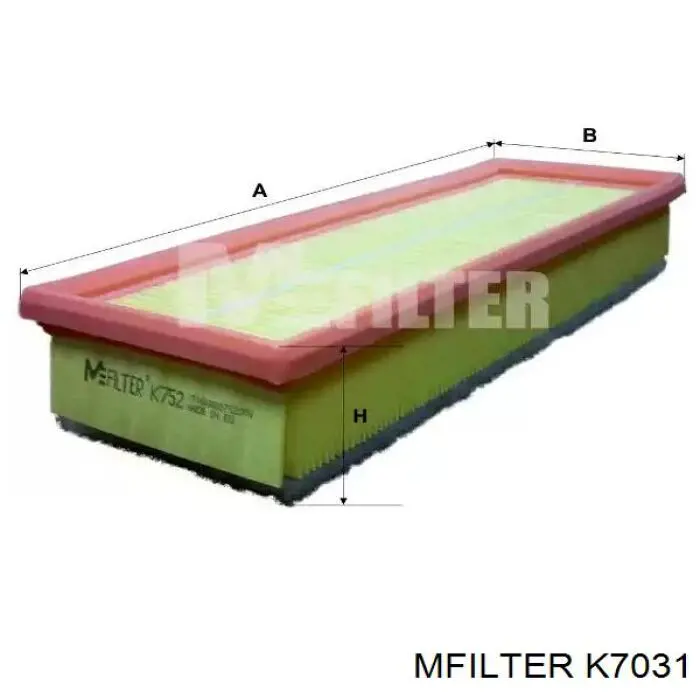 Купить K7031 Mfilter Автомобильный фильтр воздуха