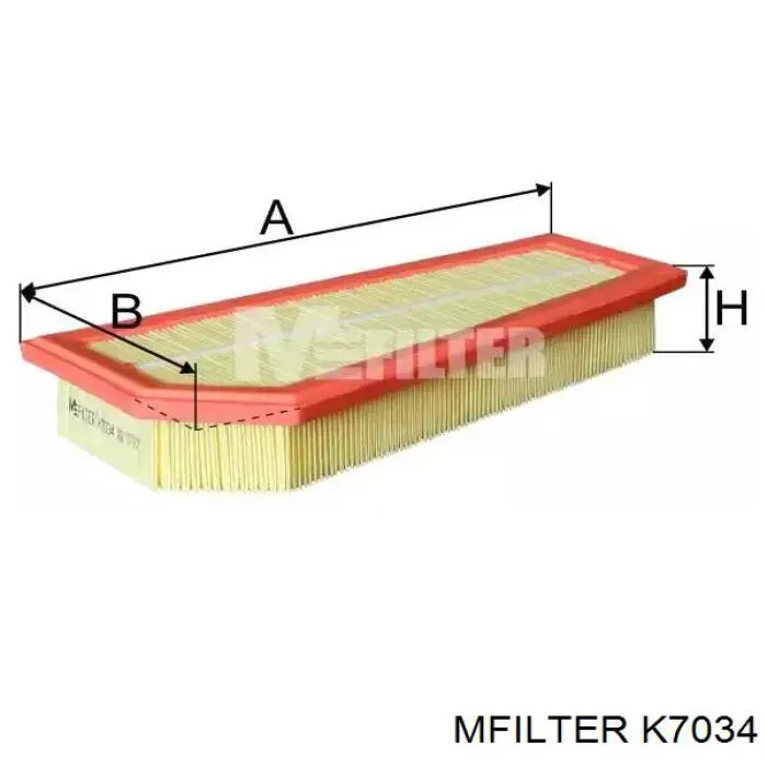 K7034 Mfilter filtro de ar