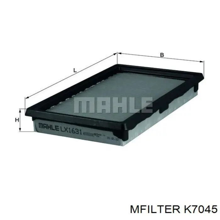 Элемент воздушного фильтра Mfilter K7045 цена, от 5.49 USD
