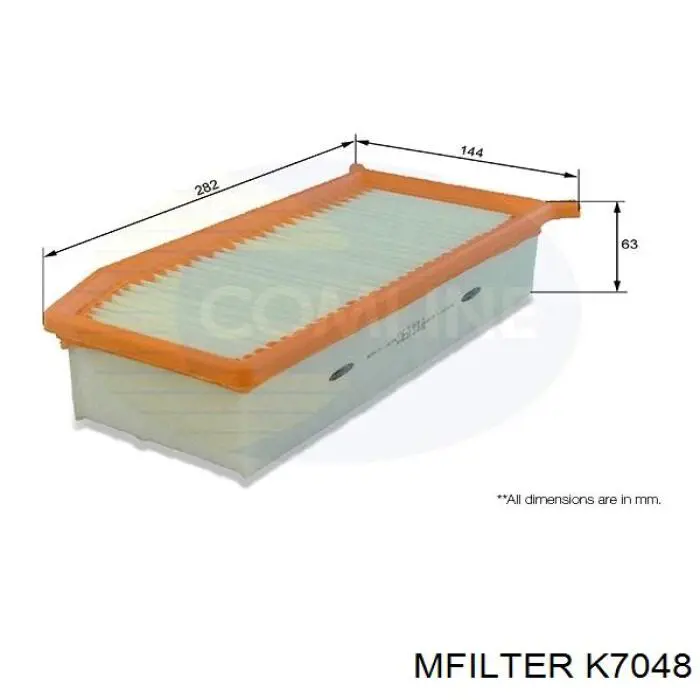 Элемент воздушного фильтра Mfilter K7048 цена, от 6.93 USD