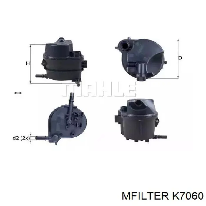 Фильтр воздушный Mfilter K7060