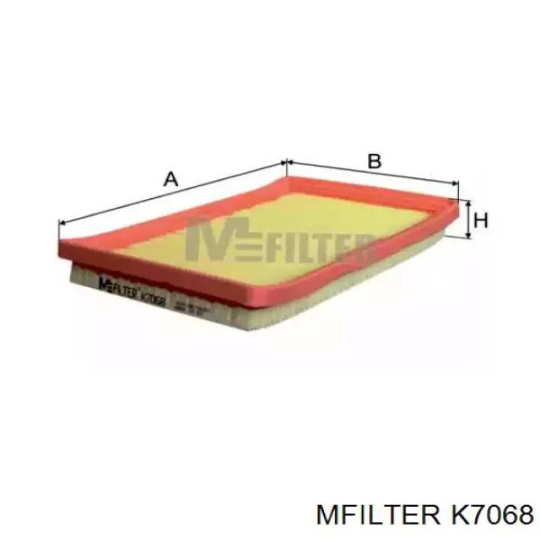 K 7068 Mfilter воздушный фильтр