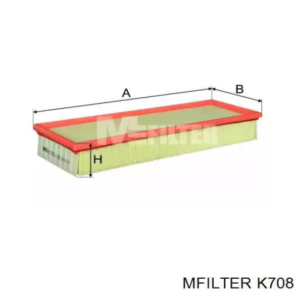 Воздушный фильтр K708 Mfilter