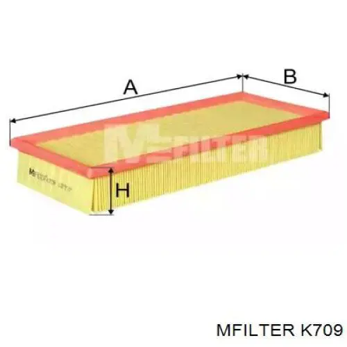 Воздушный фильтр K709 Mfilter