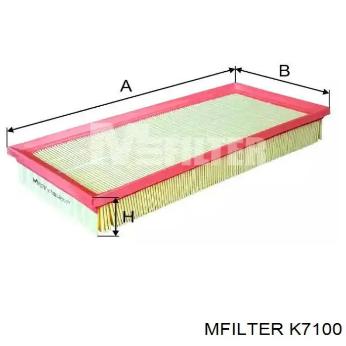 Воздушный фильтр K7100 Mfilter