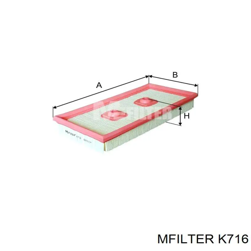 Filtro aire K716 Mfilter