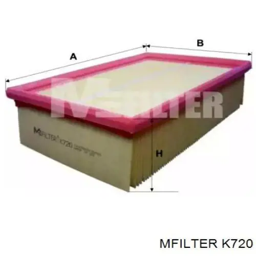 Купить K720 Mfilter Автомобильный фильтр воздуха
