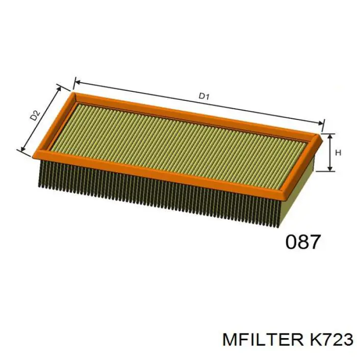 Купить K723 Mfilter Автомобильный фильтр воздуха
