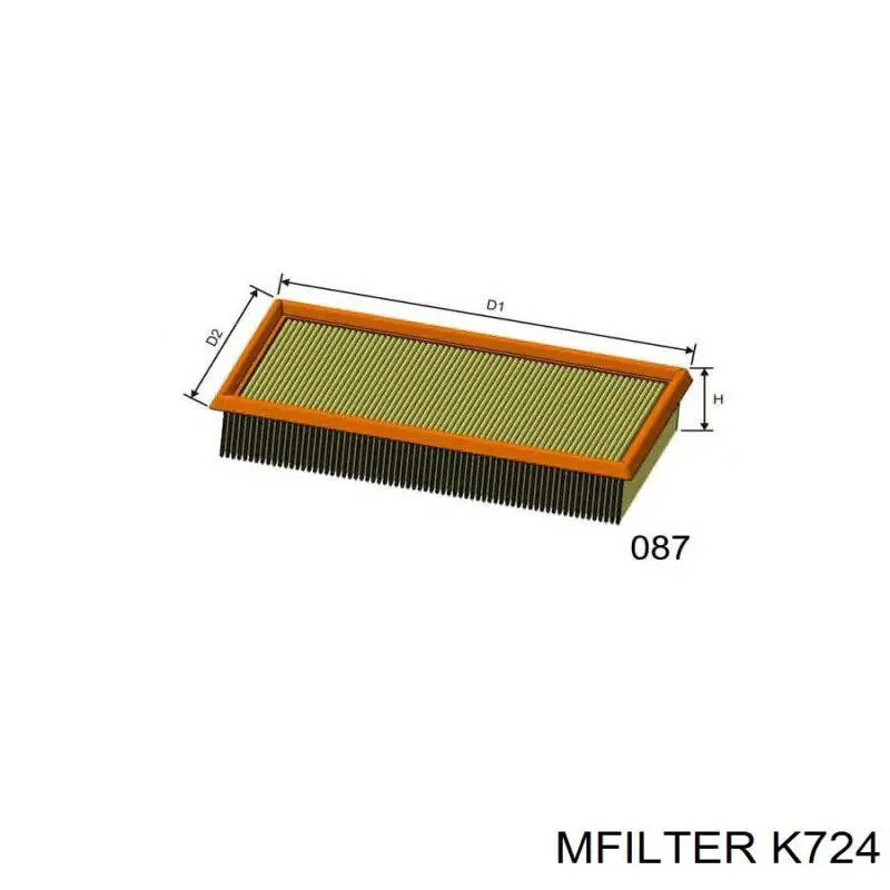 Воздушный фильтр K724 Mfilter