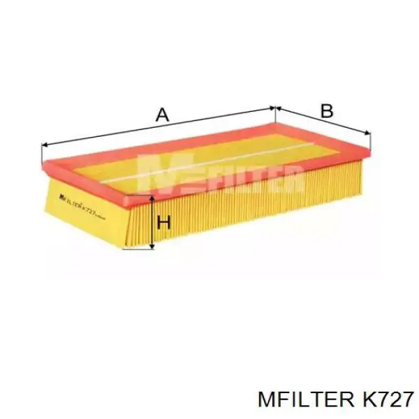 K727 Mfilter Воздушный фильтр двигателя