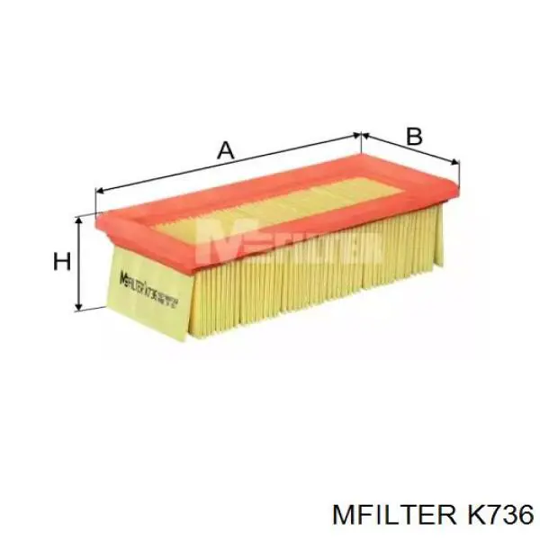 K 736 Mfilter воздушный фильтр