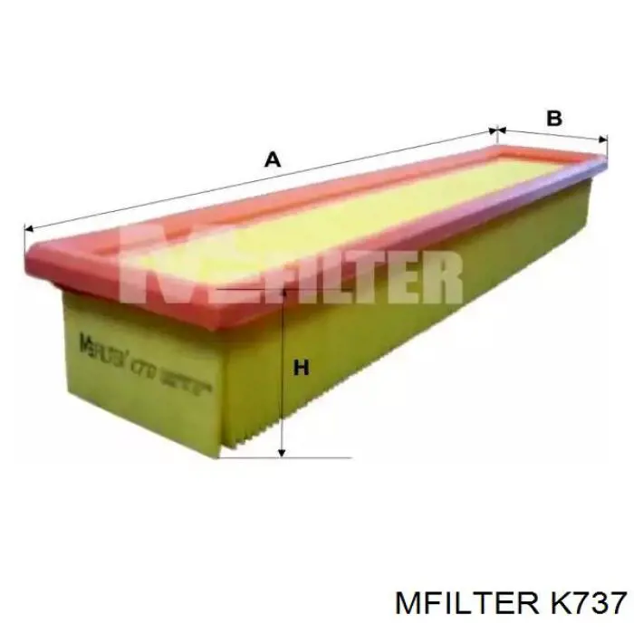 K737 Mfilter воздушный фильтр