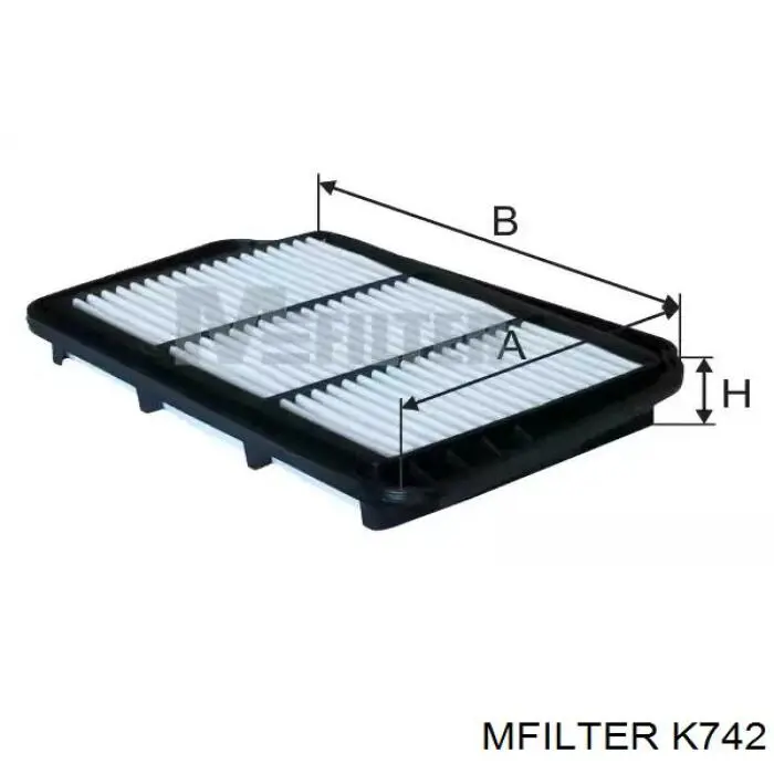 Воздушный фильтр K742 Mfilter