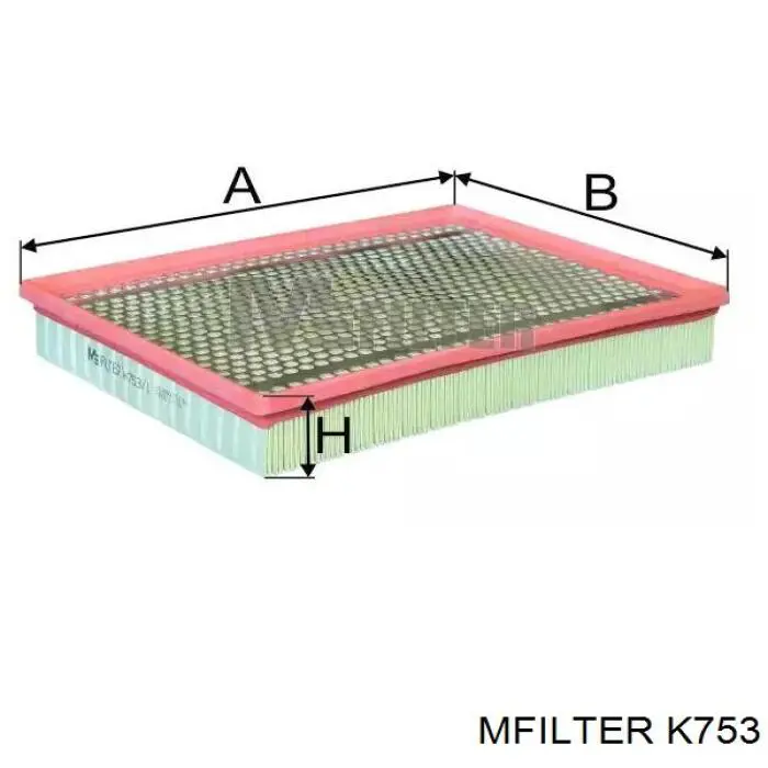 Воздушный фильтр K753 Mfilter