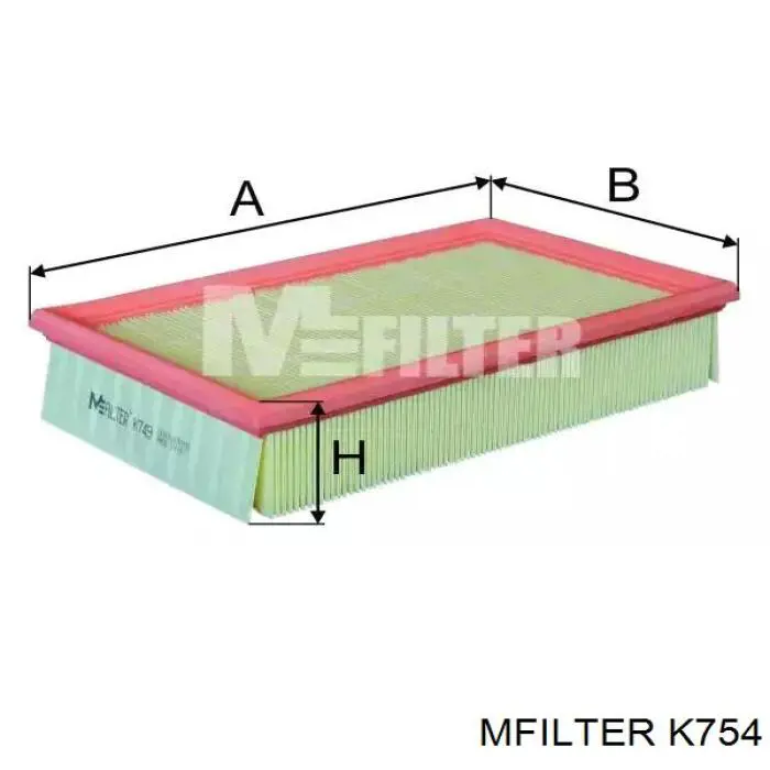 Воздушный фильтр K754 Mfilter