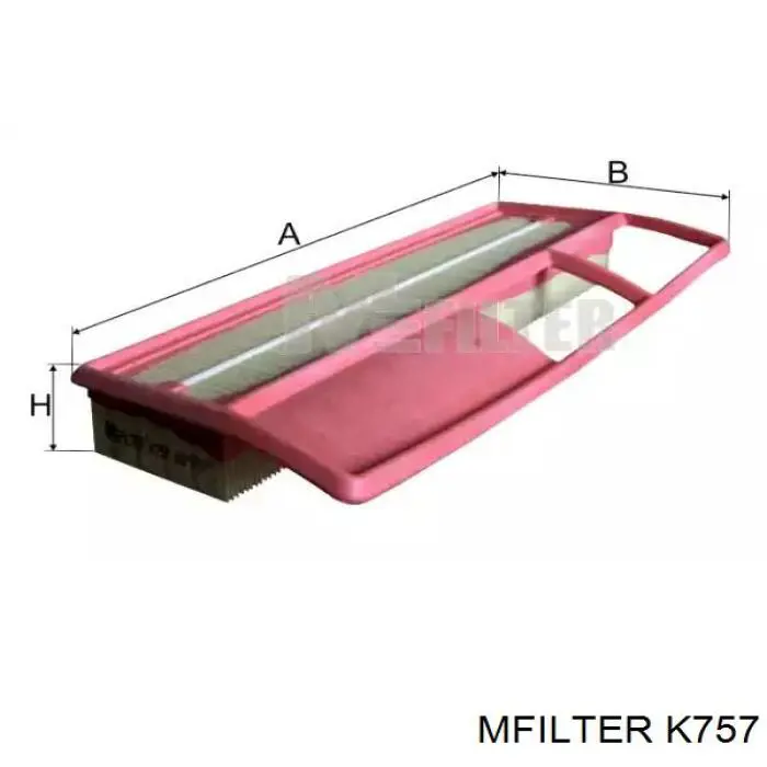 K757 Mfilter воздушный фильтр