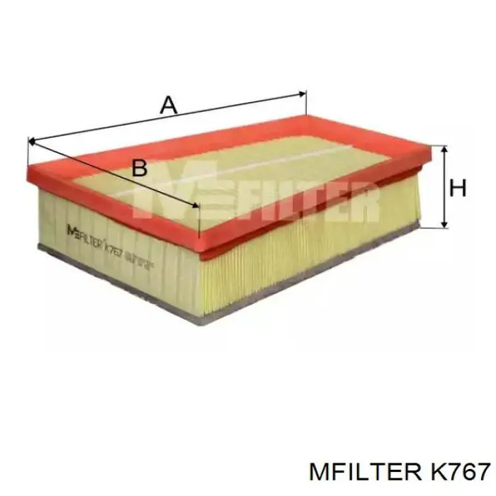 K767 Mfilter filtro de ar