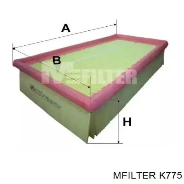K 775 Mfilter воздушный фильтр