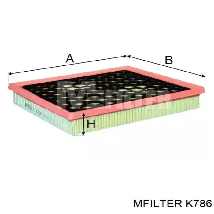 K 786 Mfilter воздушный фильтр