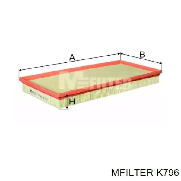 Воздушный фильтр K796 Mfilter