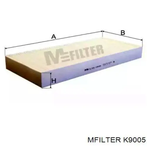 Купить K9005 Mfilter Фильтр салона угольный