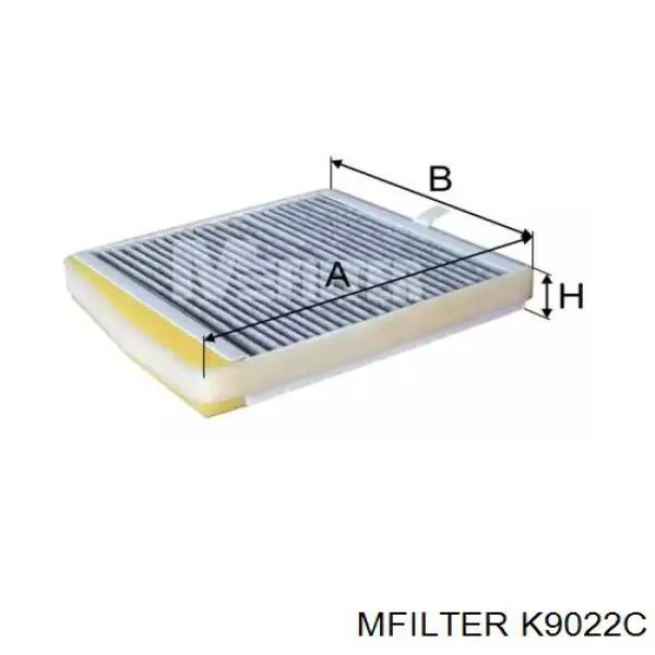 Фильтр салона K9022C Mfilter