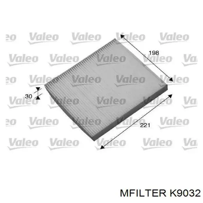 Фильтр салона K9032 Mfilter